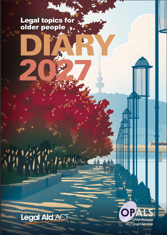 Legal topics for Older People Diary 2027 Cover